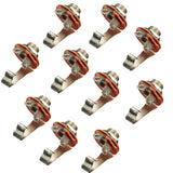 Maxbell 10pcs 1/4" 6.35mm Mono Input Jack Socket Electric Guitar Bass