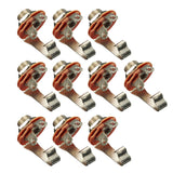 Maxbell 10pcs 1/4" 6.35mm Mono Input Jack Socket Electric Guitar Bass