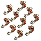 Maxbell 10pcs 1/4" 6.35mm Mono Input Jack Socket Electric Guitar Bass