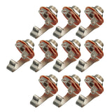 Maxbell 10pcs 1/4" 6.35mm Mono Input Jack Socket Electric Guitar Bass