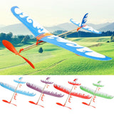 Maxbell DIY Assembly Airplane Aircraft Model Launched Powered By Rubber Band Blue