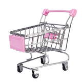 Maxbell Mini Shopping Cart Trolley Toy Pink