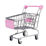 Maxbell Mini Shopping Cart Trolley Toy Pink