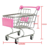 Maxbell Mini Shopping Cart Trolley Toy Pink