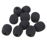 Maxbell 10Pcs Small Foam Covers Windscreen Windshield for Microphone 18mm x 8mm