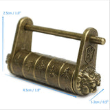 Maxbell Chinese Old Style Carved Word Password Padlock Locks