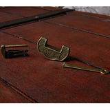 Maxbell Vintage Chinese Style Antique Carved Word Padlock Locks Key S
