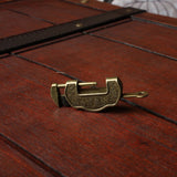 Maxbell Vintage Chinese Style Antique Carved Word Padlock Locks Key S