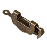Maxbell Vintage Chinese Style Antique Carved Word Padlock Locks Key S