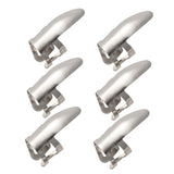 Maxbell 6pcs Stainless Steel Plectrums Finger Picks for Guitar Banjo Ukulele