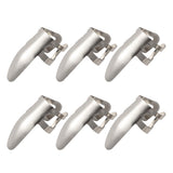 Maxbell 6pcs Stainless Steel Plectrums Finger Picks for Guitar Banjo Ukulele