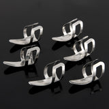 Maxbell 6pcs Stainless Steel Plectrums Finger Picks for Guitar Banjo Ukulele