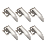 Maxbell 6pcs Stainless Steel Plectrums Finger Picks for Guitar Banjo Ukulele