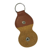 Maxbell 1Pcs Leather Keychain Guitar Pick Holder Plectrum Bag Brown Case