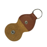 Maxbell 1Pcs Leather Keychain Guitar Pick Holder Plectrum Bag Brown Case