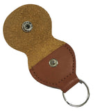 Maxbell 1Pcs Leather Keychain Guitar Pick Holder Plectrum Bag Brown Case