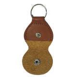 Maxbell 1Pcs Leather Keychain Guitar Pick Holder Plectrum Bag Brown Case