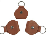 Maxbell 1Pcs Leather Keychain Guitar Pick Holder Plectrum Bag Brown Case