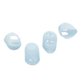 Maxbell 4 Pcs Blue Silicone Fingertip Protectors for Guitar Bass Banjo Small