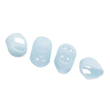 Maxbell 4 Pcs Blue Silicone Fingertip Protectors for Guitar Bass Banjo Small