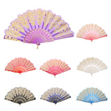Maxbell Chinese Foldable Trim Hand Fan Wing Chun Dancing Fan - Sapphire Blue