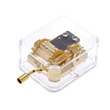Maxbell Hand Crank Music Box Movement Play Swan Lake -Gold