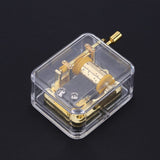 Maxbell Hand Crank Music Box Movement Play Swan Lake -Gold