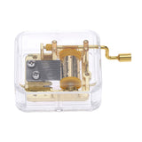 Maxbell Hand Crank Music Box Movement Play Swan Lake -Gold