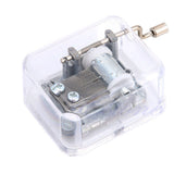 Maxbell Hand Crank Music Box Movement Play Spirited Away - Silver