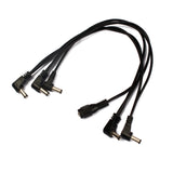 Maxbell 1 To 5 Effects Power Daisy Chain Cable Guitar - Black