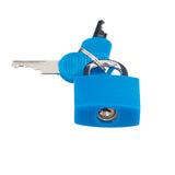 Maxbell Small Padlock with Two Keys for Luggage Suitcase Bag Deep Blue