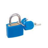 Maxbell Small Padlock with Two Keys for Luggage Suitcase Bag Deep Blue