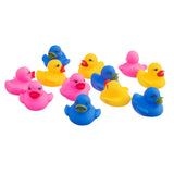 Maxbell 12 Pieces Swimming Rubber Squeeze Squeak Ducks Baby Kids Children Bath Toys