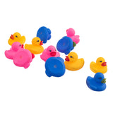 Maxbell 12 Pieces Swimming Rubber Squeeze Squeak Ducks Baby Kids Children Bath Toys