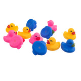 Maxbell 12 Pieces Swimming Rubber Squeeze Squeak Ducks Baby Kids Children Bath Toys