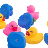 Maxbell 12 Pieces Swimming Rubber Squeeze Squeak Ducks Baby Kids Children Bath Toys