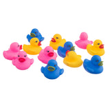 Maxbell 12 Pieces Swimming Rubber Squeeze Squeak Ducks Baby Kids Children Bath Toys