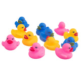 Maxbell 12 Pieces Swimming Rubber Squeeze Squeak Ducks Baby Kids Children Bath Toys