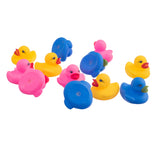 Maxbell 12 Pieces Swimming Rubber Squeeze Squeak Ducks Baby Kids Children Bath Toys