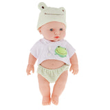 Maxbell Realistic Silicone Baby Doll Vinyl Lifelike Baby Boy in Green