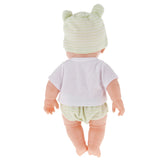 Maxbell Realistic Silicone Baby Doll Vinyl Lifelike Baby Boy in Green