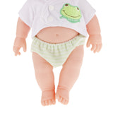 Maxbell Realistic Silicone Baby Doll Vinyl Lifelike Baby Boy in Green