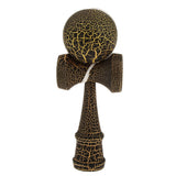 Maxbell Wooden Crack Paint Kendama Toy Kids Ball Games Black & Gold