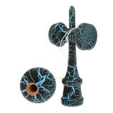 Maxbell Wooden Crack Paint Kendama Toy Kids Ball Games Black & Blue