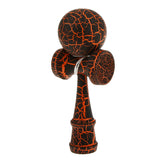 Maxbell Wooden Crack Paint Kendama Toy Kids Ball Games Black & Orange