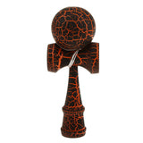 Maxbell Wooden Crack Paint Kendama Toy Kids Ball Games Black & Orange