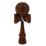 Maxbell Wooden Crack Paint Kendama Toy Kids Ball Games Black & Orange