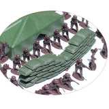 Maxbell 100pcs/Lot Army Combat Game Toys Soldier Set 4cm