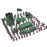 Maxbell 100pcs/Lot Army Combat Game Toys Soldier Set 4cm