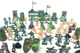 Maxbell 122pcs/Lot Army Combat Game Toys Soldier Set 6cm